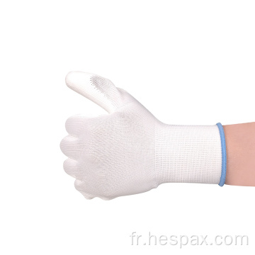 Gants ESD électroniques antistatiques HESPAX PU Palm revêtu